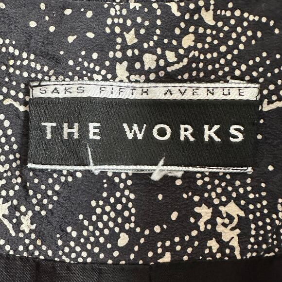 THE WORKS Saks Fifth Avenue | 90s Vintage Black and White Blazer | Size XL - Picture 5 of 6